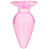 RealRock Crystal Clear Jelly 4.5 Inch Butt Plug in Pink Anal Sex Toys > Butt Plugs - Tophatter Daily Deals