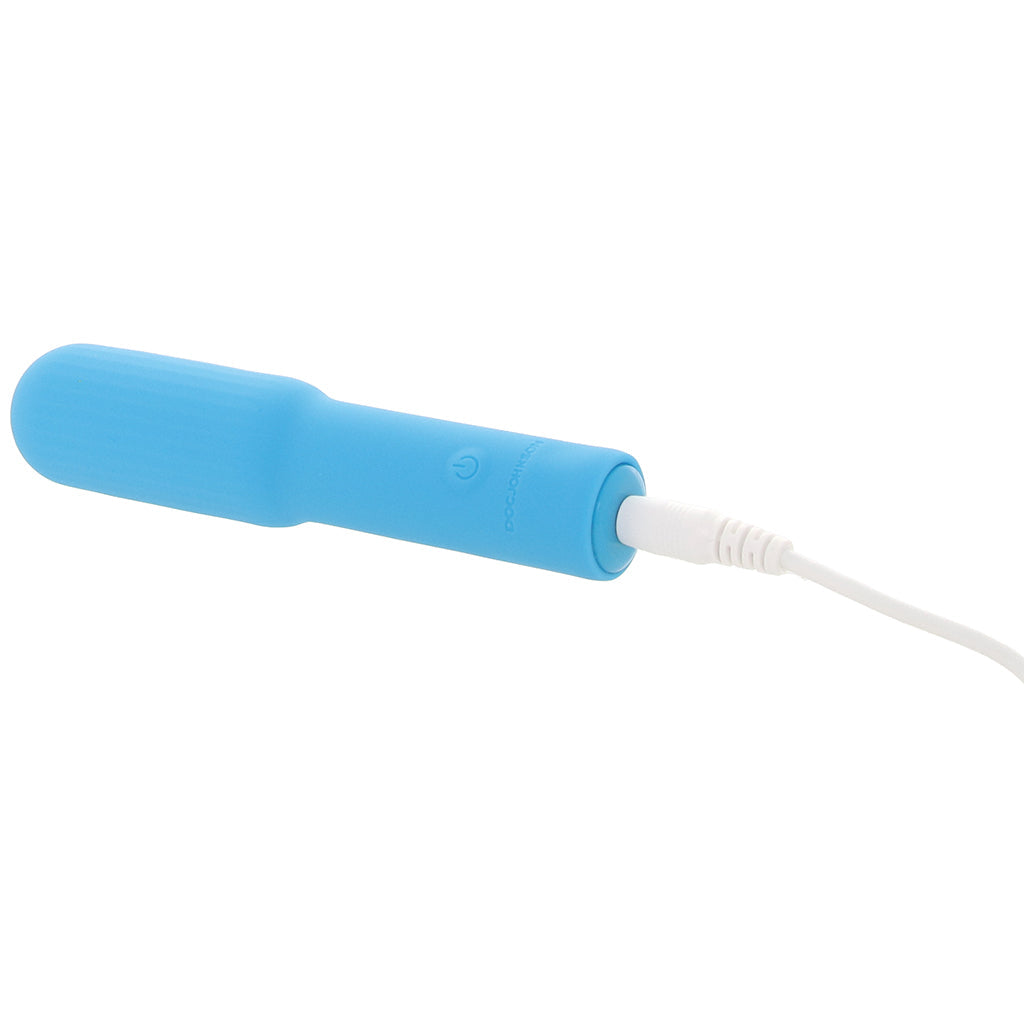 Pocket Rocket Elite Vibe with Texture Sleeve in Sky Blue Vibrators > Bullet and Egg Vibrators - Tophatter Daily Deals