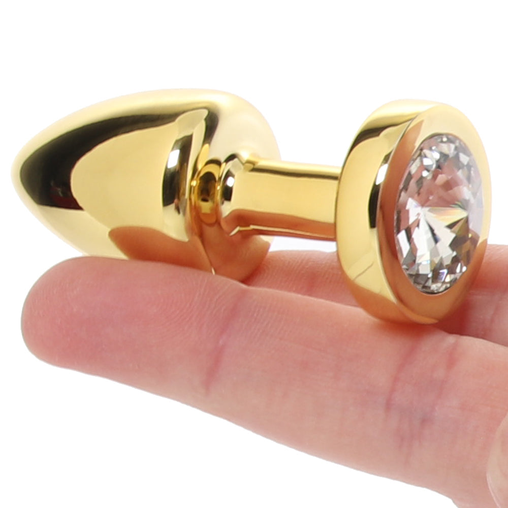 Gemsations 2 Inch Beginners Bling Bling Plug in Gold Anal Sex Toys > Butt Plugs - Tophatter Daily Deals