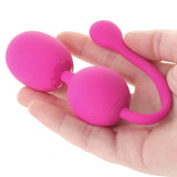 Dual Rechargeable Silicone Kegel Balls in Pink - Tophatter's Adult Sex Toys Online Kegel, Ben Wa and Pelvic Health Tools - Tophatter Daily Deals