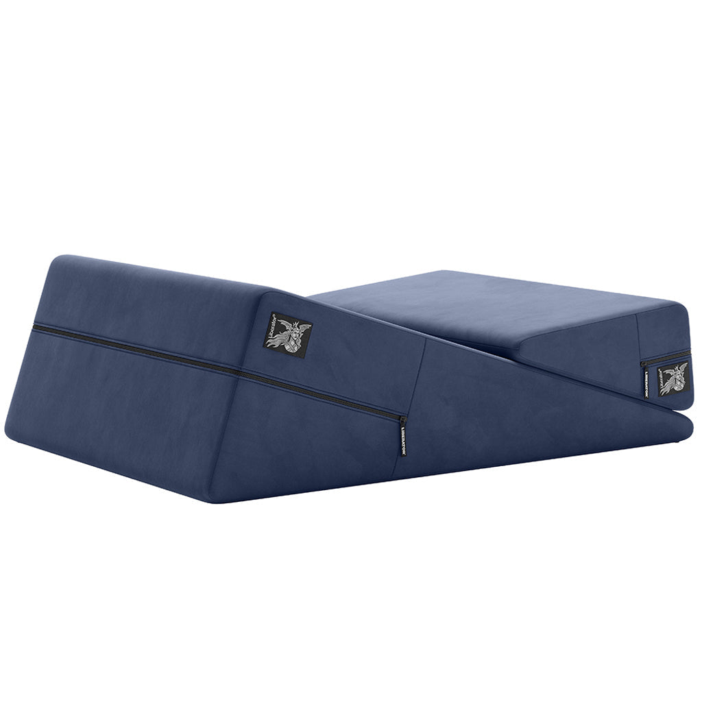 Wedge Ramp Combo in Velvet Blue - Tophatter's Adult Sex Toys Online Sex Furniture > Sex Machine - Tophatter Daily Deals