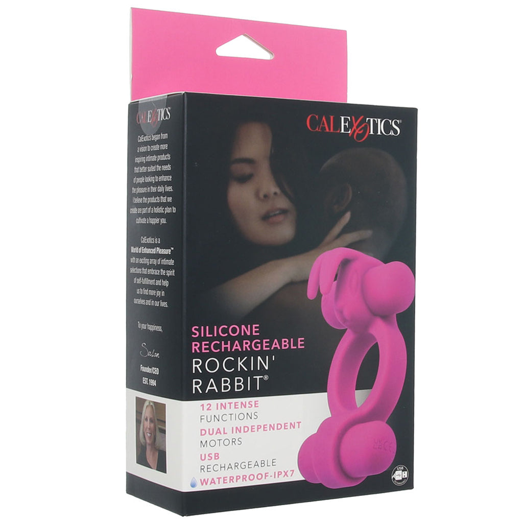 Rockin' Rabbit Dual Vibrating Ring - Tophatter's Adult Sex Toys Online Cock Rings - Tophatter Daily Deals