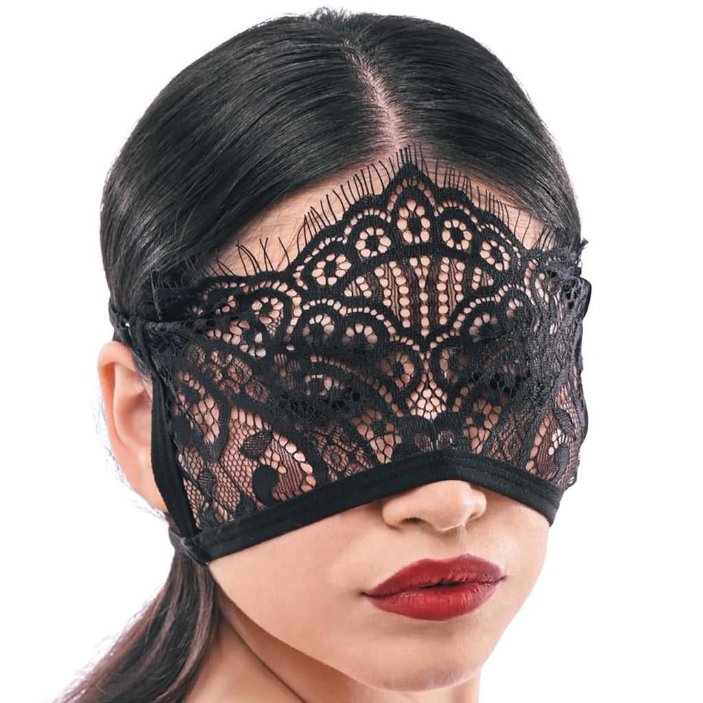 S&M Veiled Vision Lace Blindfold - Tophatter's Adult Sex Toys Online Bondage and Fetish > Pleasure Masks and Dress Up Play - Tophatter Daily Deals