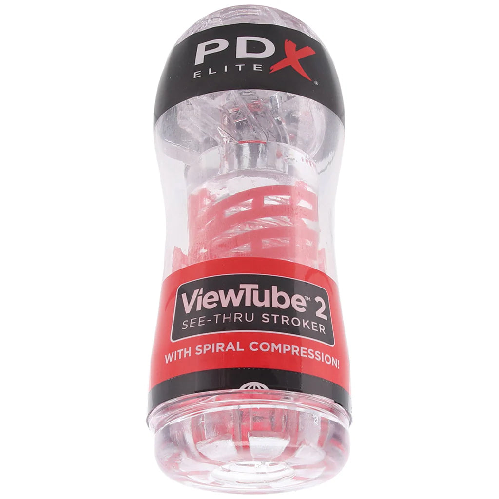 PDX Elite ViewTube 2 See-Thru Stroker Male Masturbators > Discreet Masturbators - Tophatter Daily Deals