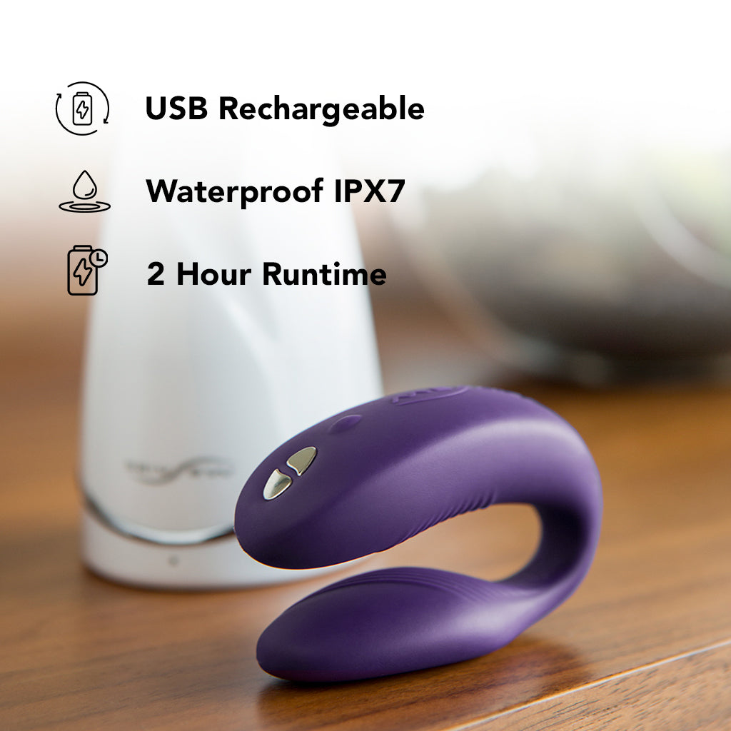 We-Vibe Sync 2 Couple's Vibe in Purple Vibrators > G-Spot Vibrators - Tophatter Daily Deals
