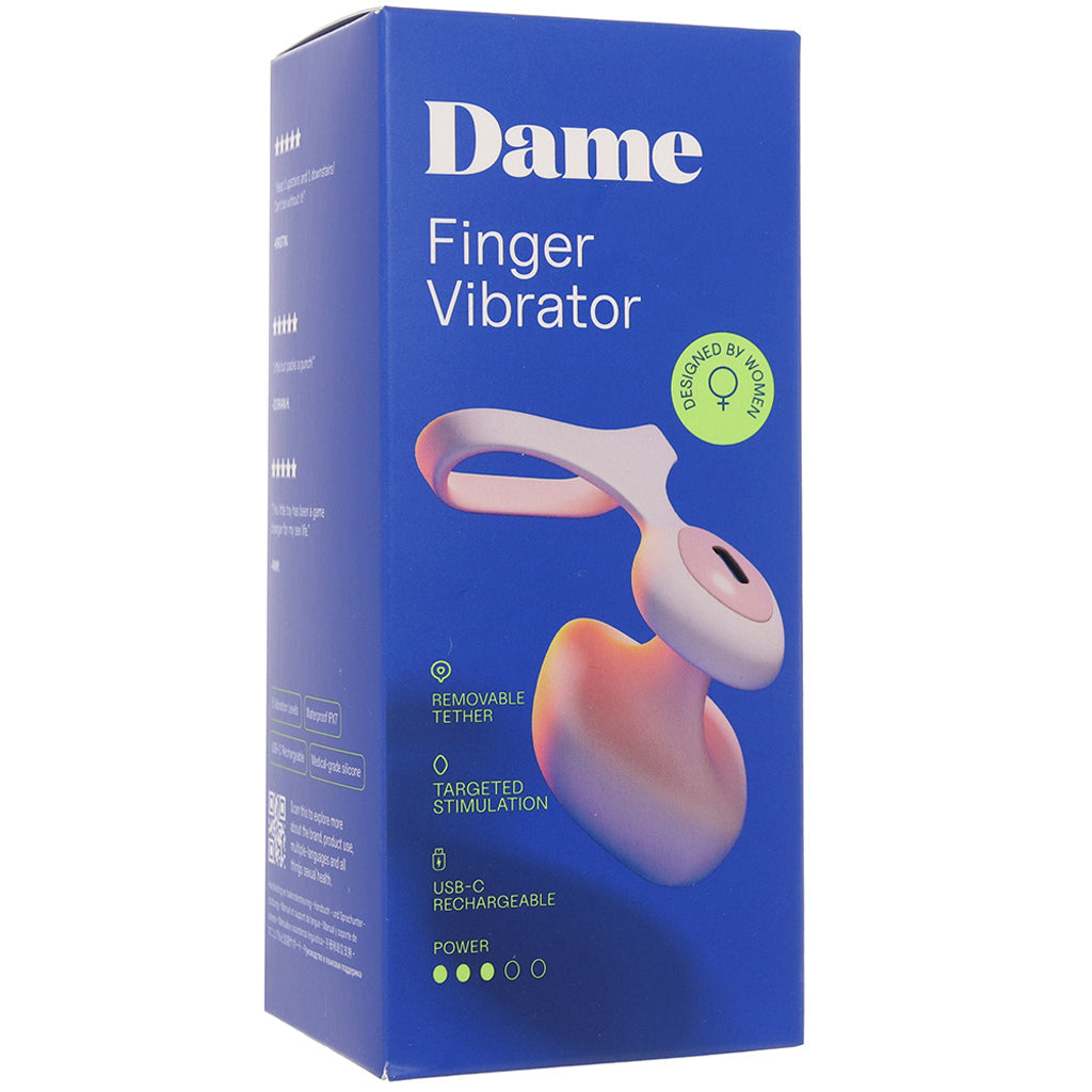 Dame Fin 2.0 Finger Vibe in Quartz - Tophatter's Vibrator Deals Online Vibrators > Finger Vibrators - Tophatter Daily Deals