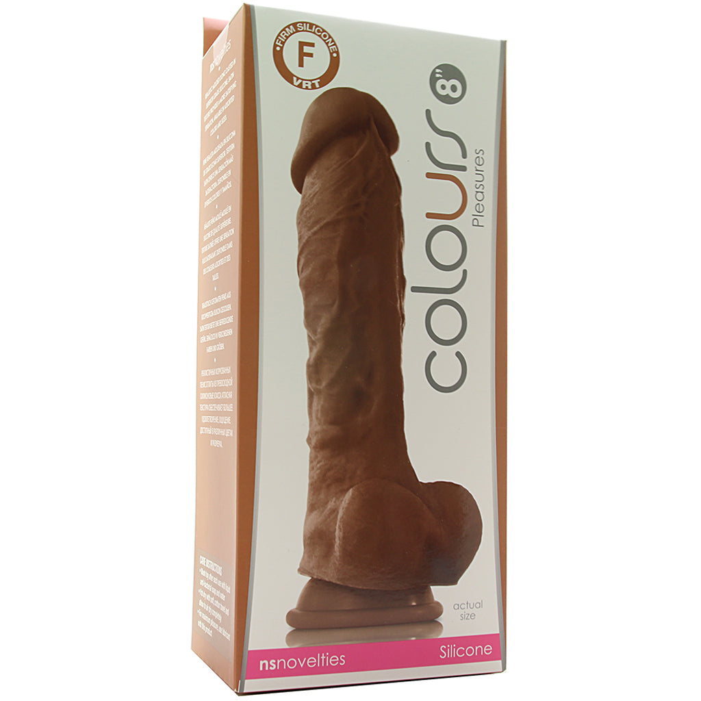 Colours Pleasures 8 Inch Dildo in Brown - Tophatter's Adult Products Dildo Sex Toys > Realistic Dildos - Tophatter Daily Deals