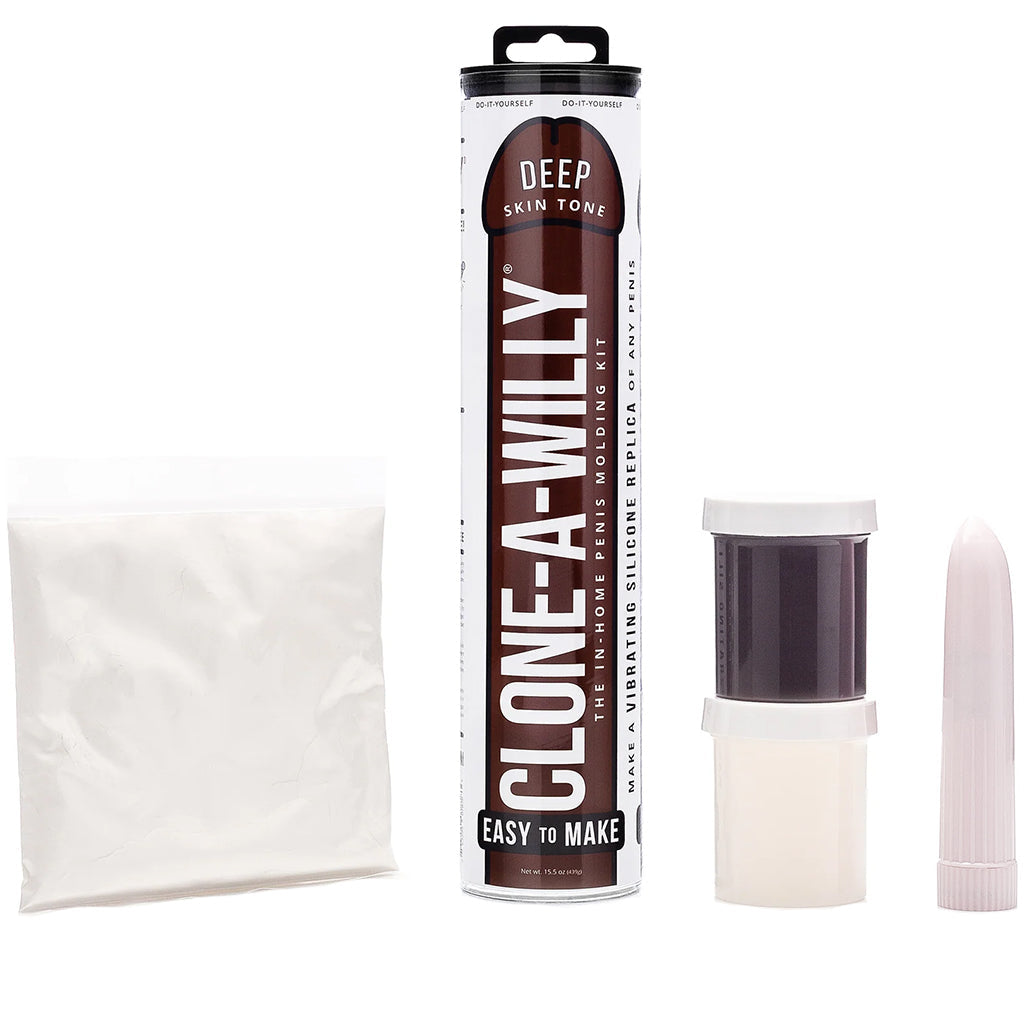 Clone-A-Willy Vibrator Kit in Deep Skin Tone Vibrators > Realistic Vibrator Dildos - Tophatter Daily Deals