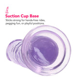 RealRock Crystal Clear Jelly 6 Inch Dildo in Purple Dildo Sex Toys > Realistic Dildos - Tophatter Daily Deals