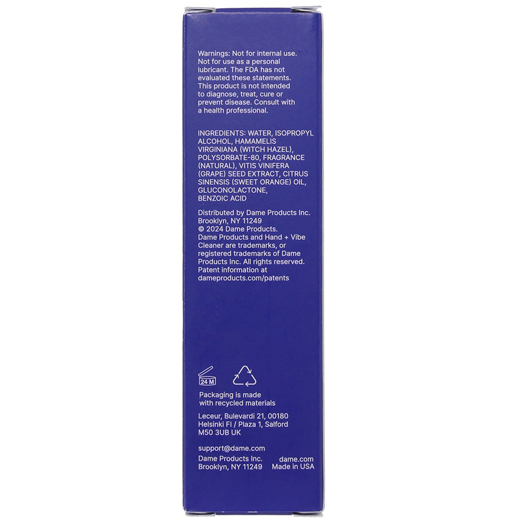 Dame Hand + Vibe Cleaner 2oz/60ml in Sweet Orange Lubes and Lotions > Sex Toy Cleaner - Tophatter Daily Deals
