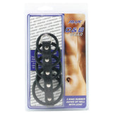 Blue Line 5 Ring Rubber Gates of Hell Cock Cage with Lead Bondage and Fetish > Tools & Accessories - Tophatter Daily Deals