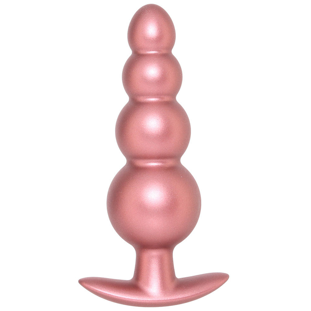 Ouch! Smooth Silicone Beaded Butt Plug in Rose Gold Anal Sex Toys > Butt Plugs - Tophatter Daily Deals