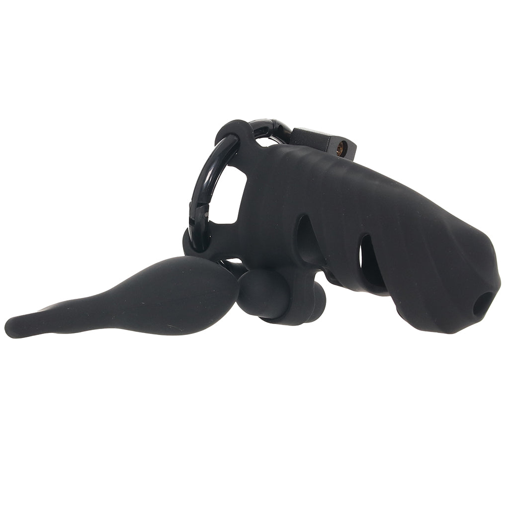 Fantasy C-Ringz Cock Blocker with Ass-Gasm Plug - Tophatter's Adult Sex Toys Online Bondage and Fetish > Cock and Ball Devices - Tophatter Daily Deals