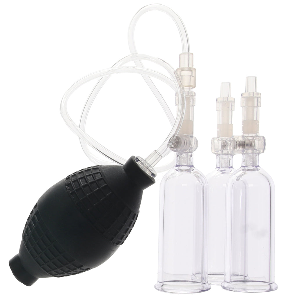 Nipple Suckers with Clitoral Pump - Tophatter's Vibrator Deals Online Bondage and Fetish > Nipple Stimulators & Clamps - Tophatter Daily Deals