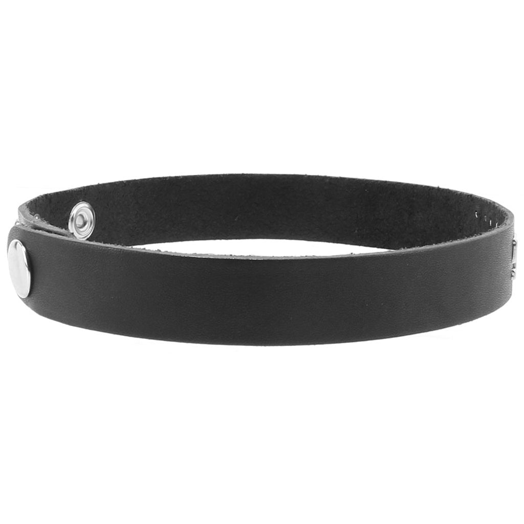 F**k Me Leather Word Band Collar - Tophatter's Adult Products Bondage and Fetish > Leashes and Collars - Tophatter Daily Deals