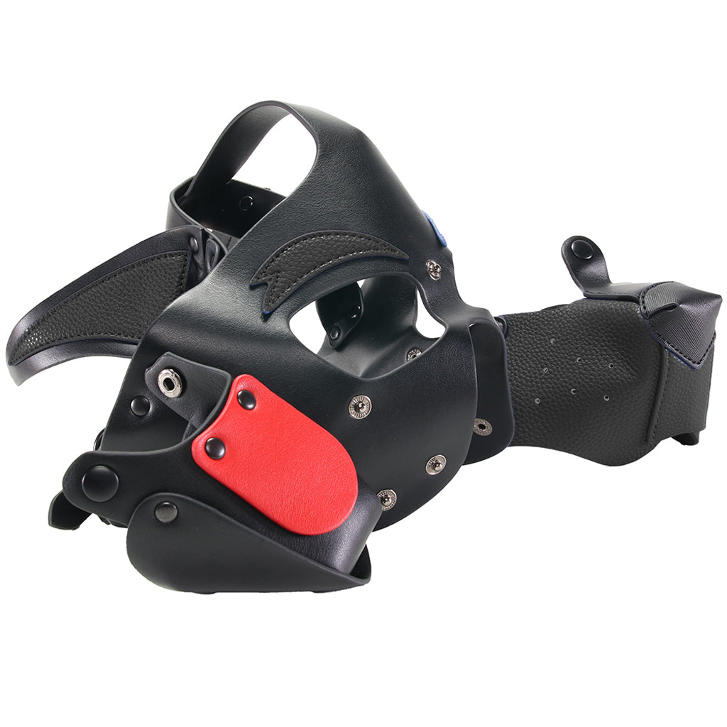 Kanine Kolection Alpha Dog Pup Hood in Black Bondage and Fetish > Pleasure Masks and Dress Up Play - Tophatter Daily Deals