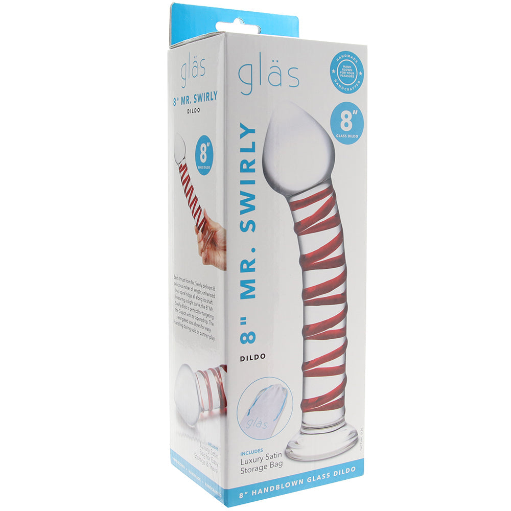 gläs 8 Inch Mr. Swirly Dildo - Tophatter's Adult Sex Toys Online Dildo Sex Toys > G-Spot Dildos - Tophatter Daily Deals