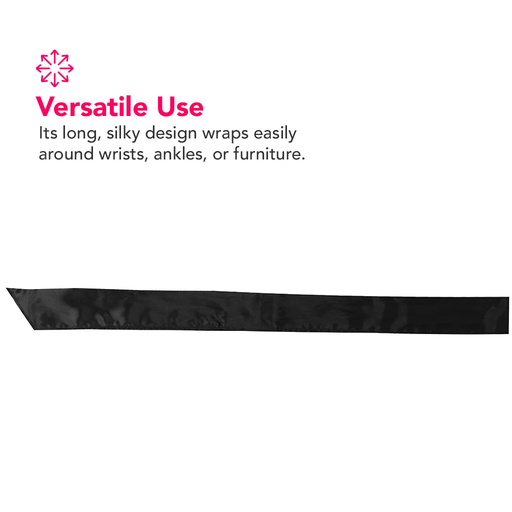 Black & White Satin Bondage Tie Bondage and Fetish > Tools & Accessories - Tophatter Daily Deals