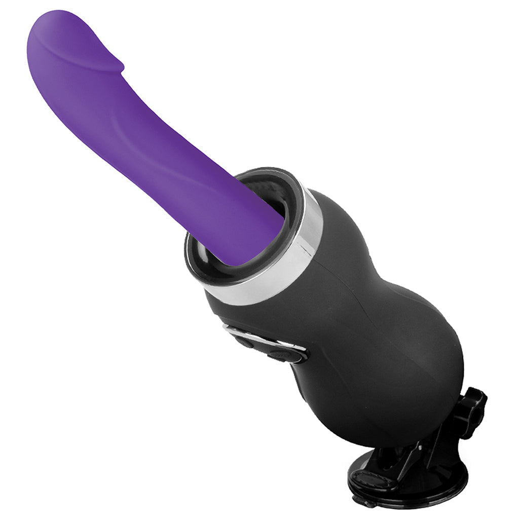 Lux Fetish Thrusting Compact Sex Machine with Remote - Tophatter's Vibrator Deals Online Thrusting Dildos & Vibrators - Tophatter Daily Deals