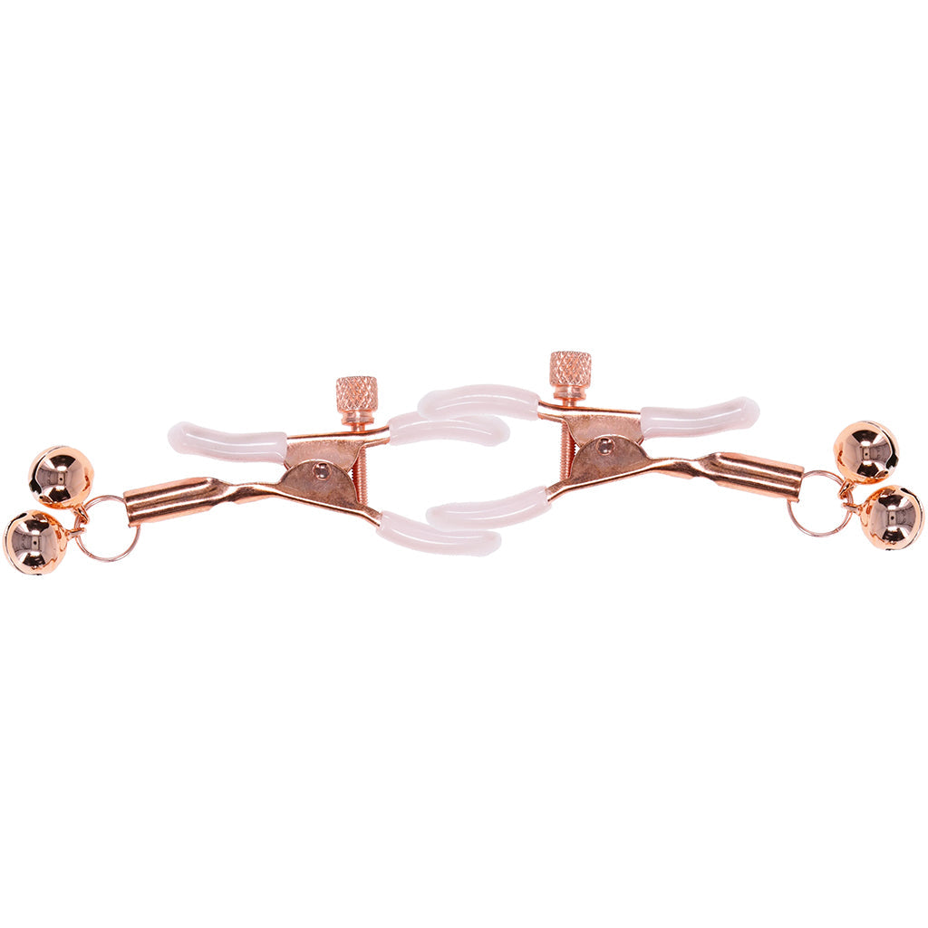S&M Peaches 'n CreaMe Bell Nipple Clamps - Tophatter's Adult Sex Toys Online Bondage and Fetish > Nipple Stimulators & Clamps - Tophatter Daily Deals