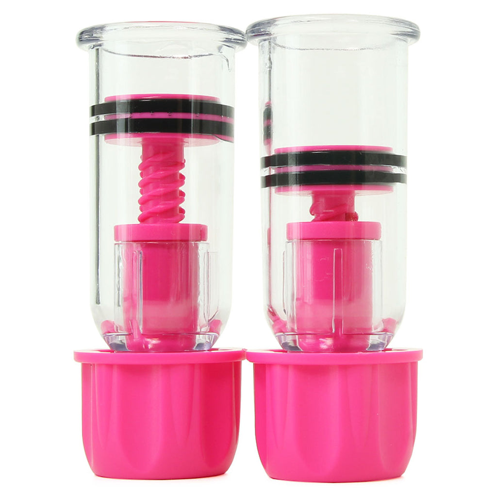 nipple play Vacuum Twist Suckers in Pink Bondage and Fetish > Nipple Stimulators & Clamps - Tophatter Daily Deals