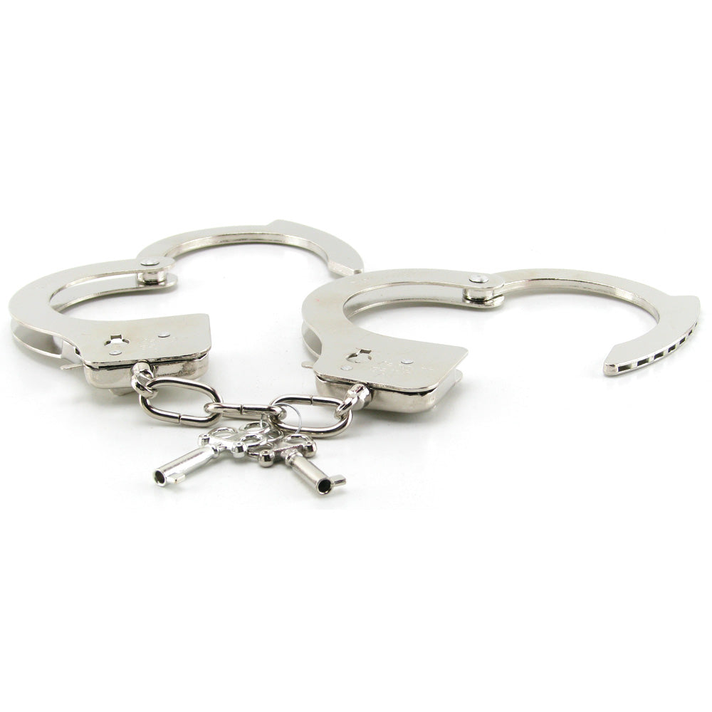 You Are Mine Metal Handcuffs - Tophatter's Adult Products Bondage and Fetish > Wrist and Ankle Cuffs - Tophatter Daily Deals