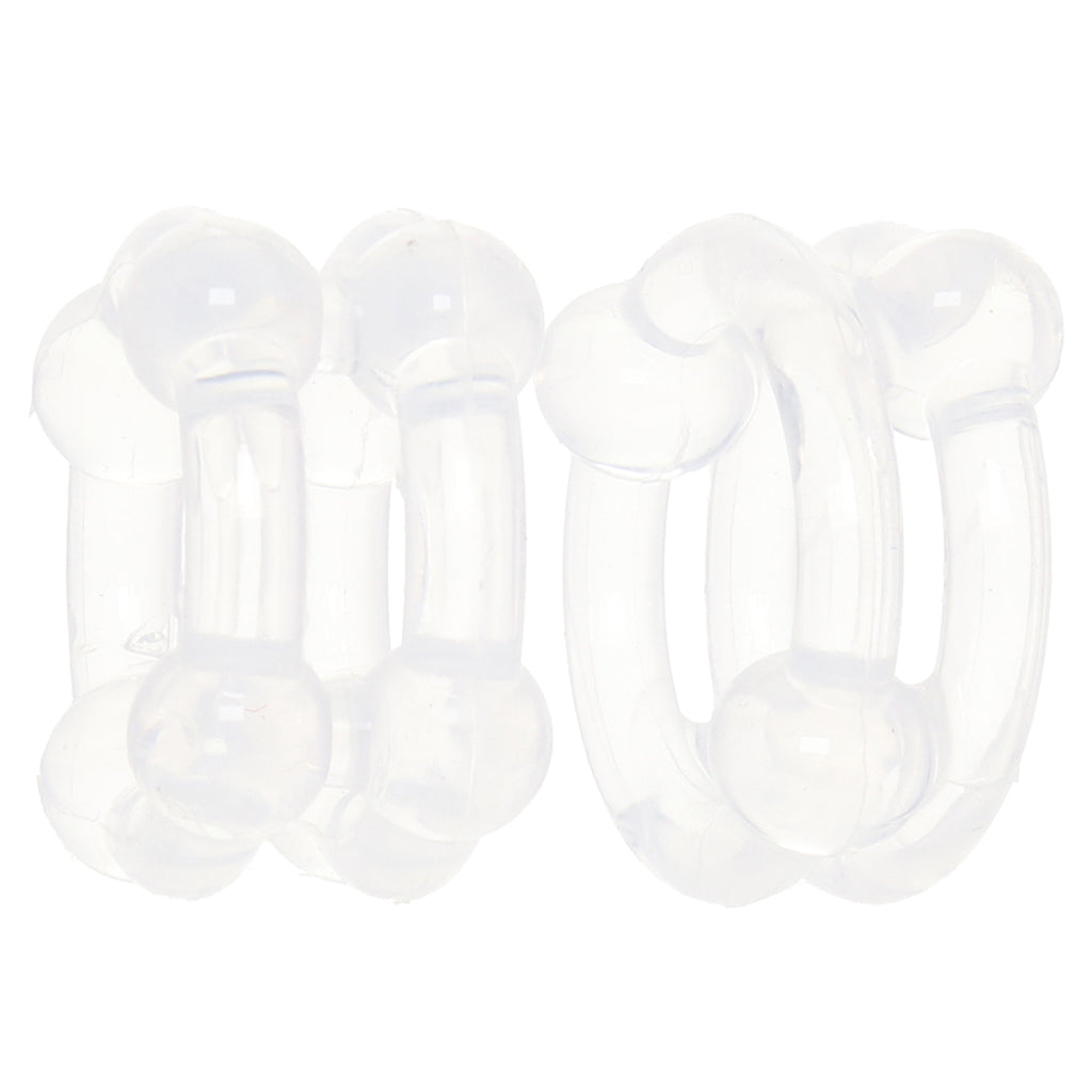 Alpha Liquid Silicone Double Stacker Rings - Tophatter's Adult Sex Toys Online Cock Rings - Tophatter Daily Deals