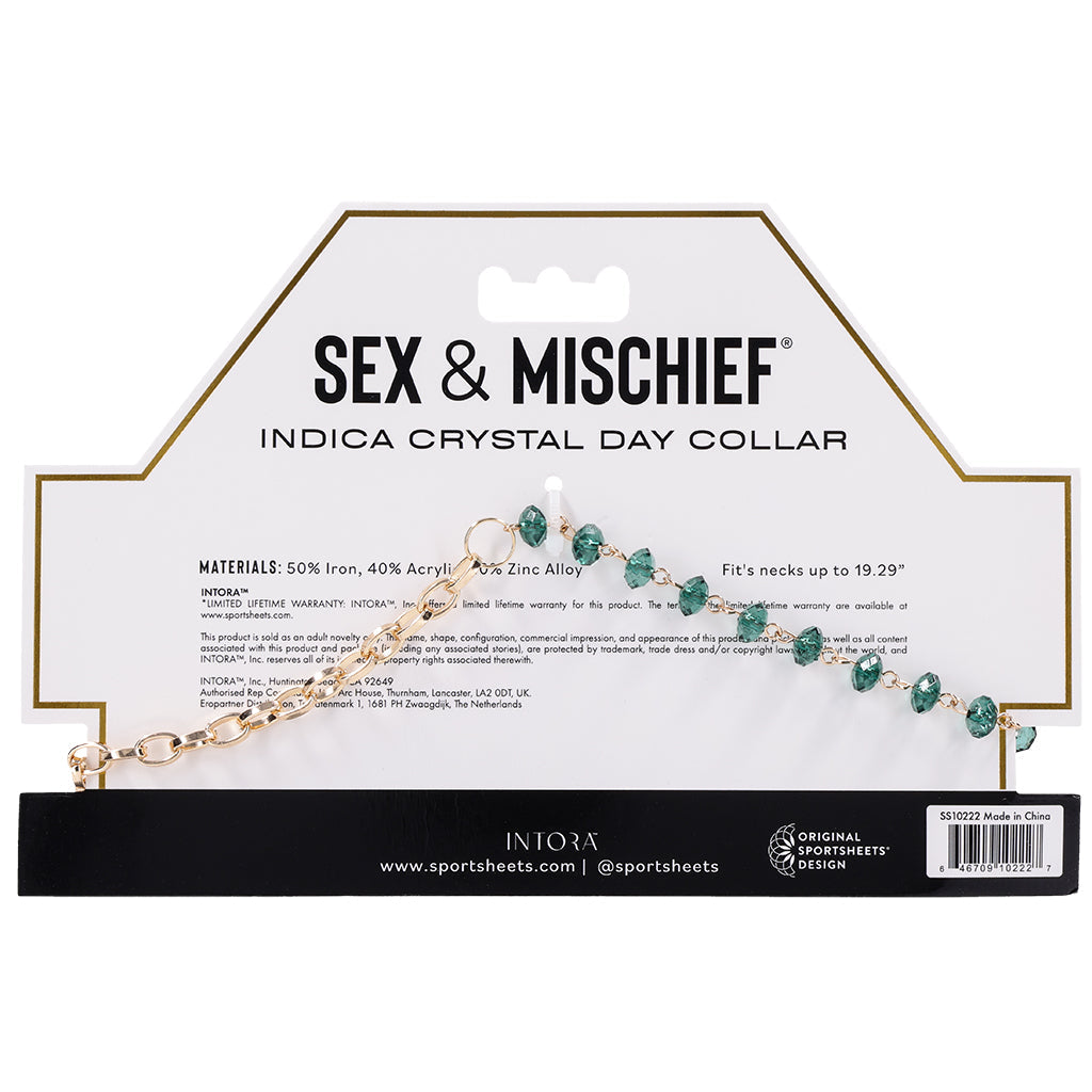 Sex & Mischief Indica Crystal Day Collar Bondage and Fetish > Leashes and Collars - Tophatter Daily Deals