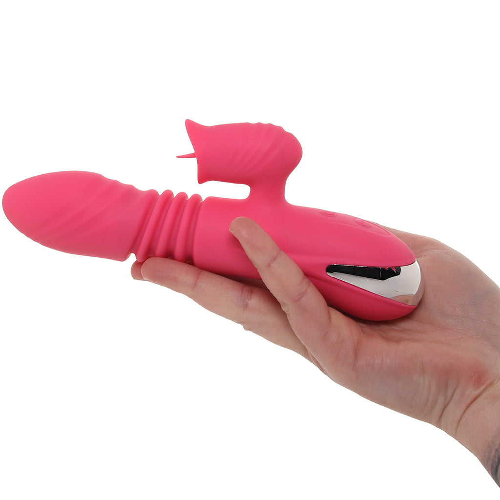 Intruder Heat-Up Thruster & Licking Rabbit Vibe Vibrators > Rabbit Vibrators - Tophatter Daily Deals