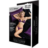 Whip Smart Waterproof Love Throw Blanket in Black Bondage and Fetish > Tools & Accessories - Tophatter Daily Deals