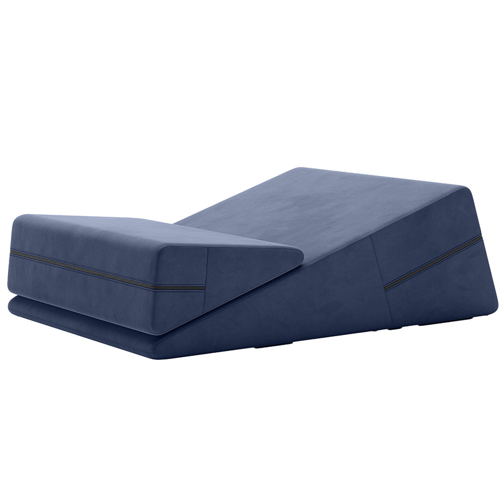 Wedge Ramp Combo in Velvet Blue - Tophatter's Adult Sex Toys Online Sex Furniture > Sex Machine - Tophatter Daily Deals