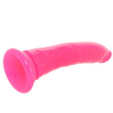 RealRock 9 Inch Glow-in-the-Dark Slim Dildo in Pink Dildo Sex Toys > Realistic Dildos - Tophatter Daily Deals