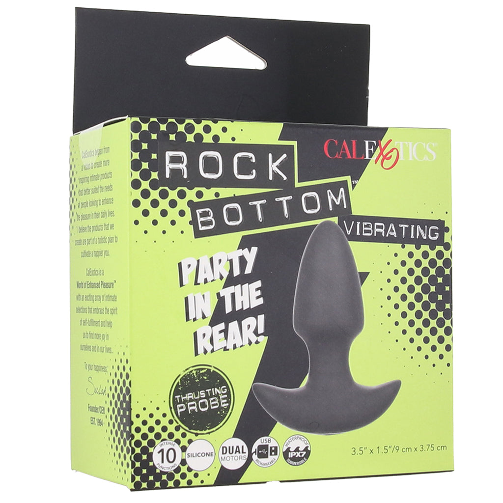 Rock Bottom Vibrating Thrusting Butt Plug - Tophatter's Vibrator Deals Online Anal Sex Toys > Butt Plugs - Tophatter Daily Deals
