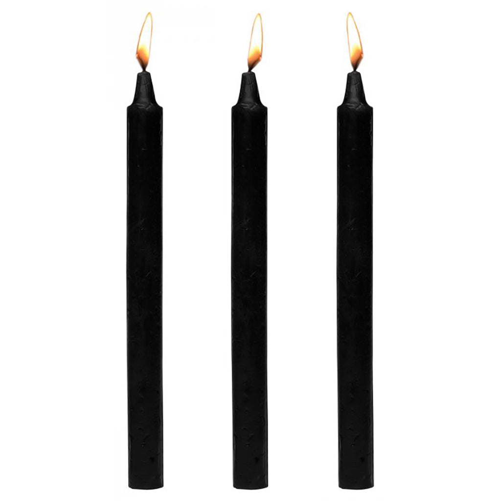 Master Series Dark Drippers Candle Set of 3 in Black - Tophatter's Adult Products Bondage and Fetish > Tools & Accessories - Tophatter Daily Deals