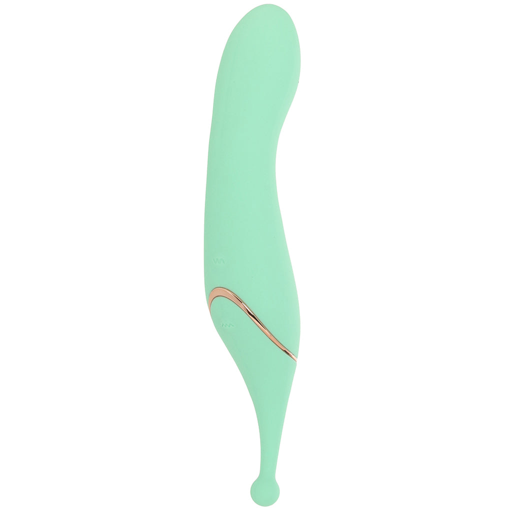 Stella Dual Ended Stimulator Vibe in Green - Tophatter's Vibrator Deals Online Vibrators > G-Spot Vibrators - Tophatter Daily Deals