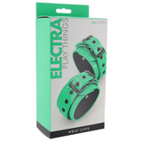Electra Play Things Wrist Cuffs in Neon Green Bondage and Fetish > Wrist and Ankle Cuffs - Tophatter Daily Deals