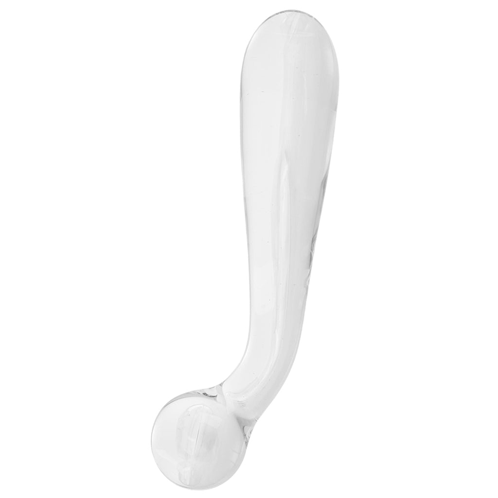 Crystal Premium Glass G-Spot Wand in Clear Dildo Sex Toys > G-Spot Dildos - Tophatter Daily Deals