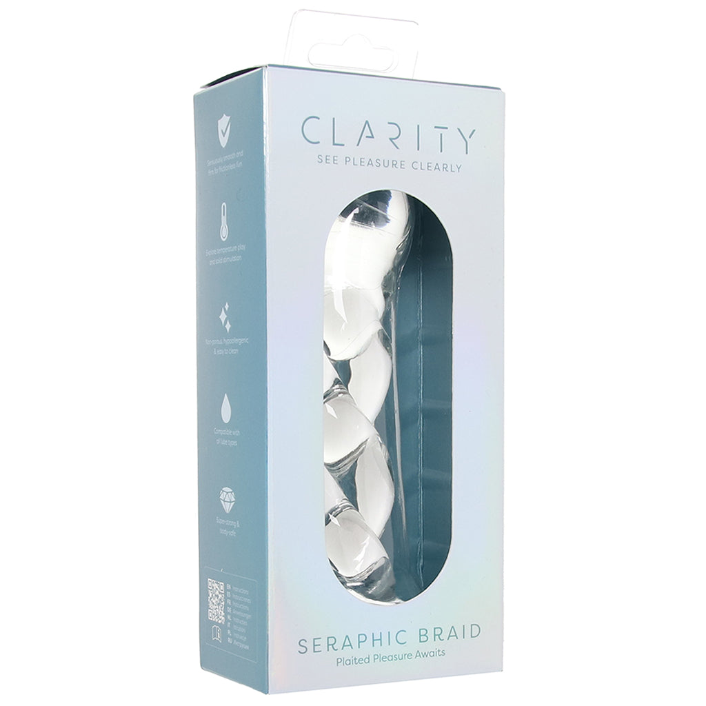 Clarity Seraphic Braid Glass Dildo Dildo Sex Toys > Pyrex Glass Dildos - Tophatter Daily Deals