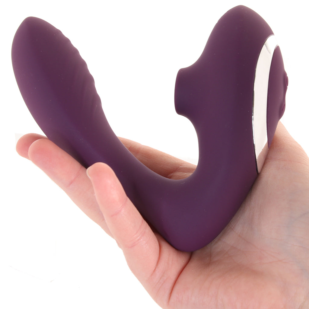OMG Vibra G Pulse Clitoral Air Massager in Purple Vibrators > G-Spot Vibrators - Tophatter Daily Deals