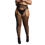 Le Désir Fishnet and Lace Garterbelt Stockings XL Lingerie > Lingerie - Tophatter Daily Deals