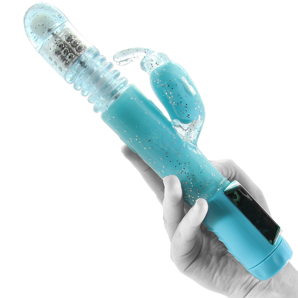 Dazzle Xtreme Thruster Rabbit Vibe in Teal - Tophatter's Vibrator Deals Online Vibrators > Rabbit Vibrators - Tophatter Daily Deals