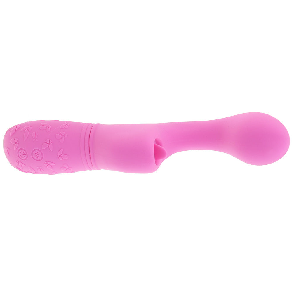 Rechargeable Butterfly Kiss Flicker Vibrator in Pink Vibrators > G-Spot Vibrators - Tophatter Daily Deals