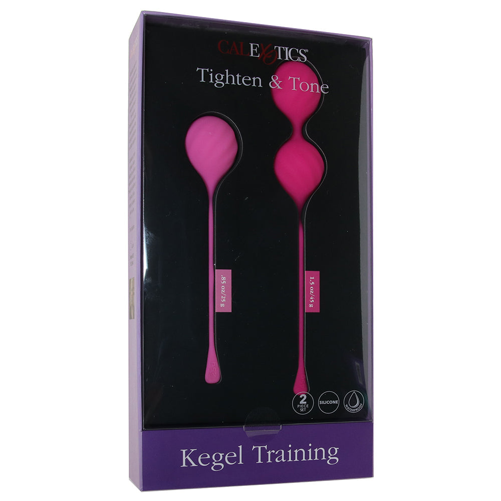 Tighten & Tone Kegel Training 2 Piece Set - Tophatter's Adult Sex Toys Online Kegel, Ben Wa and Pelvic Health Tools - Tophatter Daily Deals