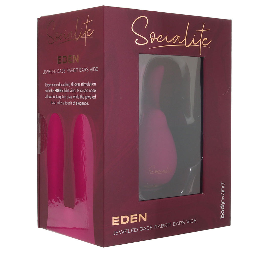 BodyWand Socialite Eden Rabbit Ears Vibe Vibrators > Clitoral Stimulators - Tophatter Daily Deals