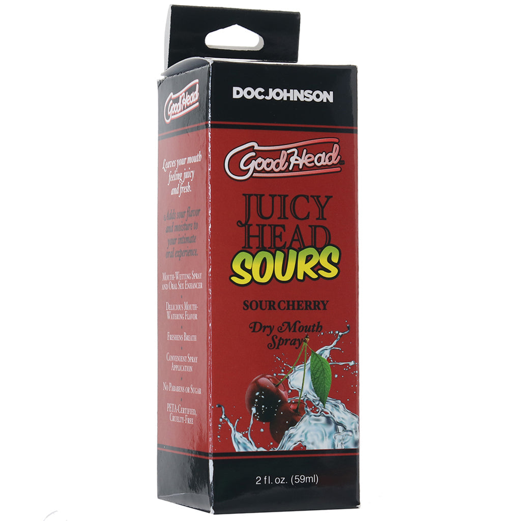 GoodHead Juicy Head Sours Mouth Spray 2oz/59ml in Cherry Lubes and Lotions > Flavored Sex Lubes - Tophatter Daily Deals