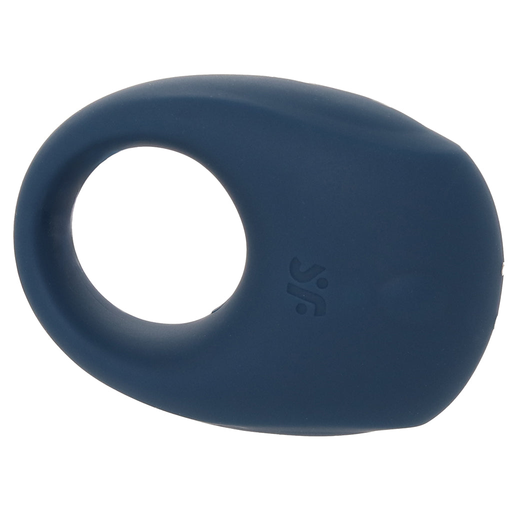 Satisfyer Strong One Ring Vibe in Blue Cock Rings - Tophatter Daily Deals