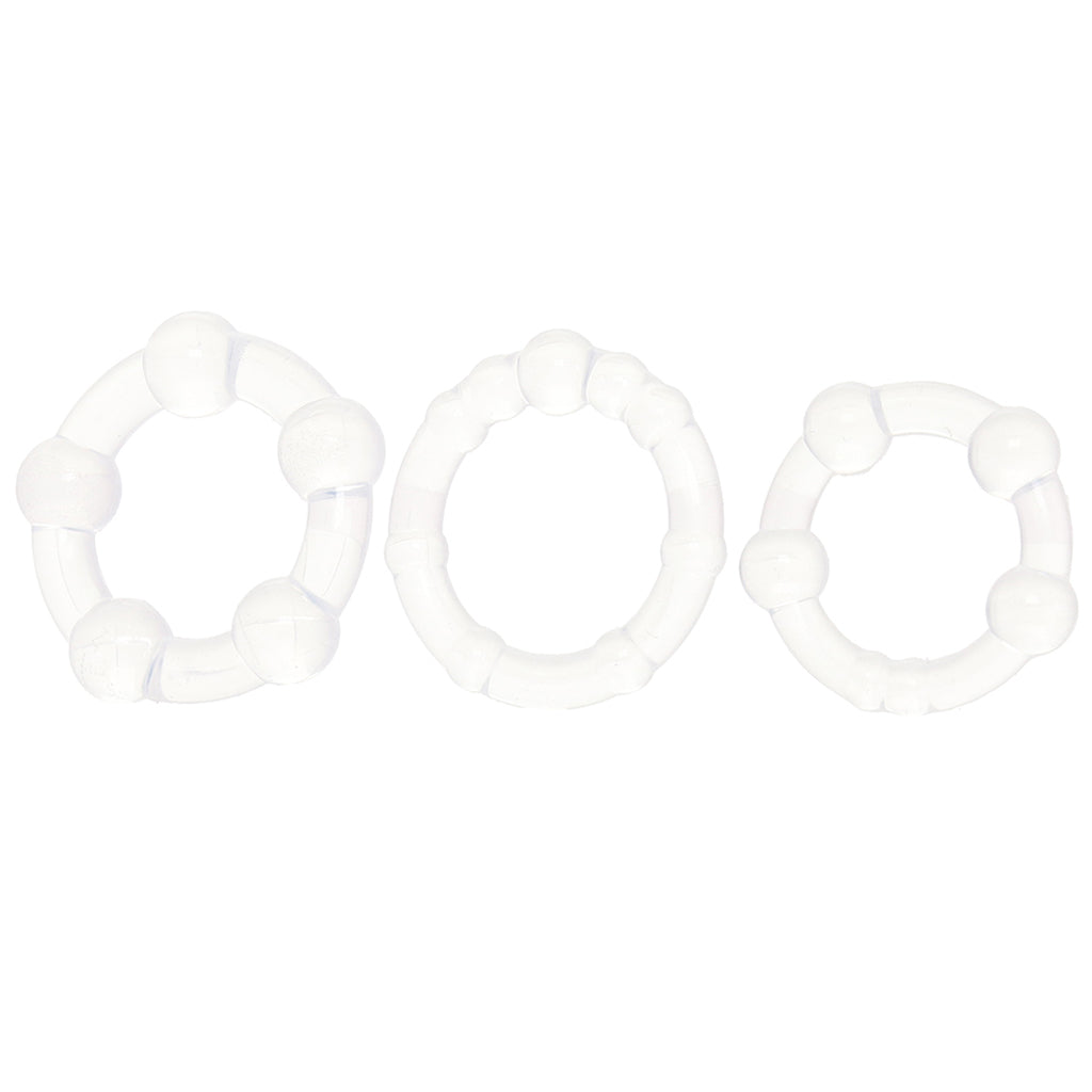 Alpha Liquid Silicone Beaded Rings Cock Rings - Tophatter Daily Deals