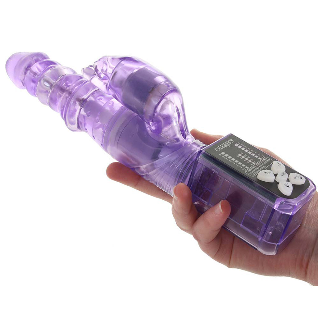 Purring Thrusting Panther Vibe in Purple Vibrators > Rabbit Vibrators - Tophatter Daily Deals