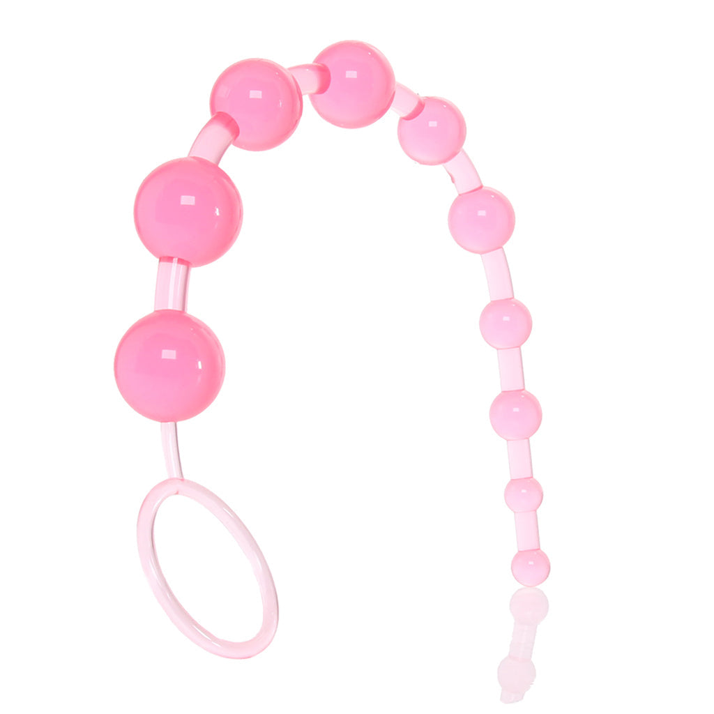 X-10 Anal Beads in Pink - Tophatter's Adult Products Anal Sex Toys > Anal Beads - Tophatter Daily Deals