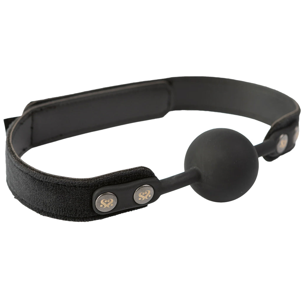 Sei Mio Strictly Come Quietly Soft Strap Silicone Ball Gag - Tophatter's Adult Sex Toys Online Bondage and Fetish > Ball Gags & Mouth Restraints - Tophatter Daily Deals